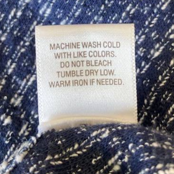 Dress Barn Sunday - Poncho -  Blue -  Size Small - Picture 5 of 9